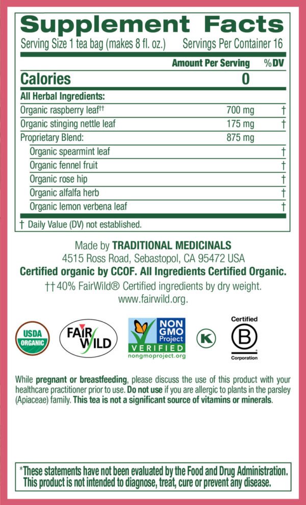 Traditional Medicinals Pregnancy Tea​