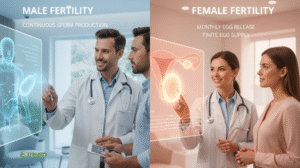 Male and Female Fertility Difference